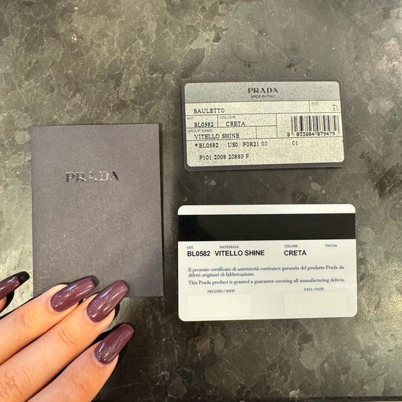 Vintage Leather Prada Handbag - Picture 2 of 9